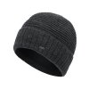 Pánská pletená čepice - 9029 - černá/tmavě šedá - pro obvod hlavy 59 cm
