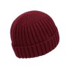 Pánská pletená čepice - 9545 - tmavý bordo - pro obvod hlavy 59 cm