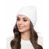 Dámská pletená čepice - 9571 - bílá - pro obvod hlavy 58 cm