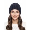 Dámská pletená čepice - 9571 - tmavě modrá - pro obvod hlavy 58 cm