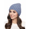 Dámská pletená čepice - 9571 - džínsová