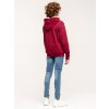 Chlapecká mikina s kapucí City - bordo - velikost 164