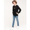 Chlapecká mikina WNK - černá - velikost 164