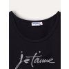 Dívčí tílko JeT'aime - černá — dětské oblečení Winkiki