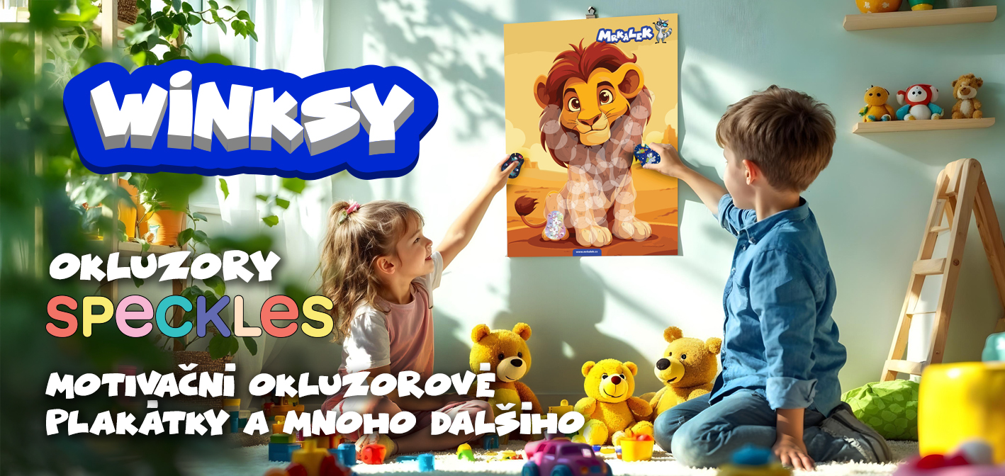 Okluzory SPECKLES. Motivační okluzorové plakátky a mnoho dalšího