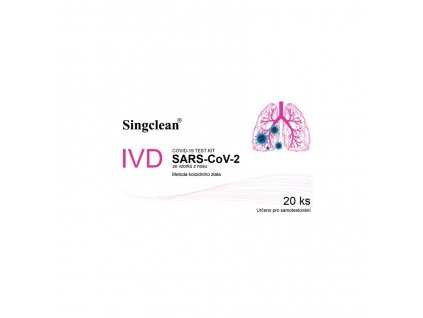 singclean covid 19 test kit self test ivd 20 testu v baleni