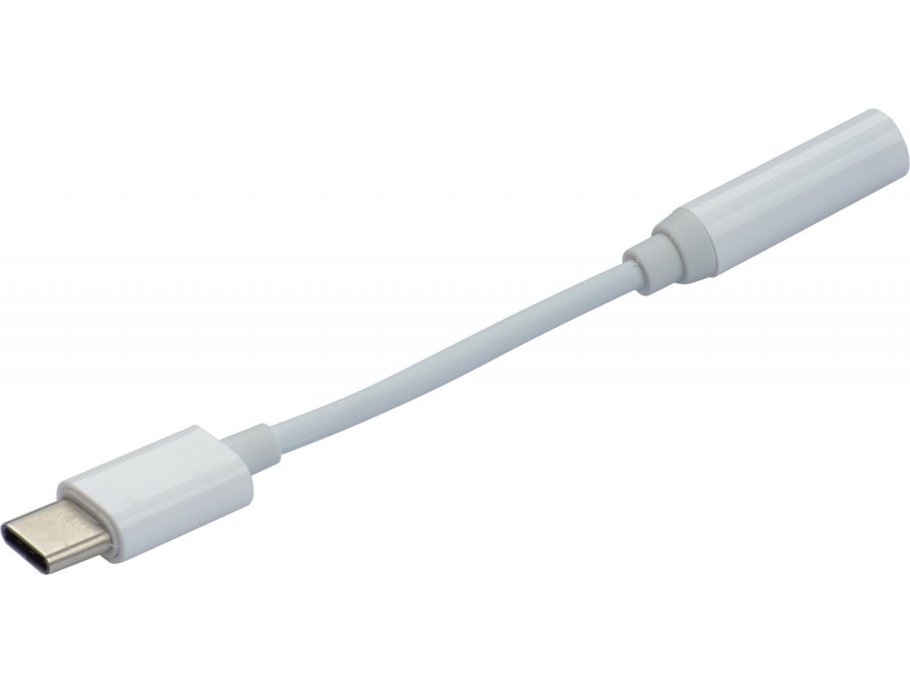 Adapter Type-C pro 3,5mm jack (Biały)