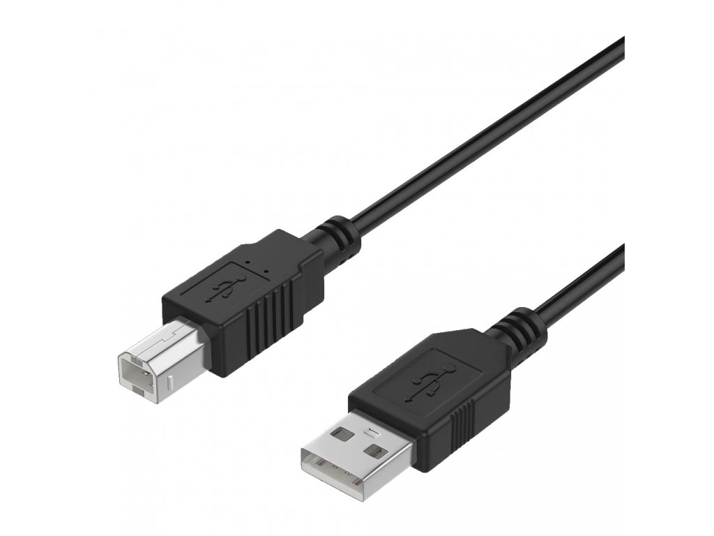 Datový kabel USB-A(male) to USB-B(male) - 3m (Černý)
