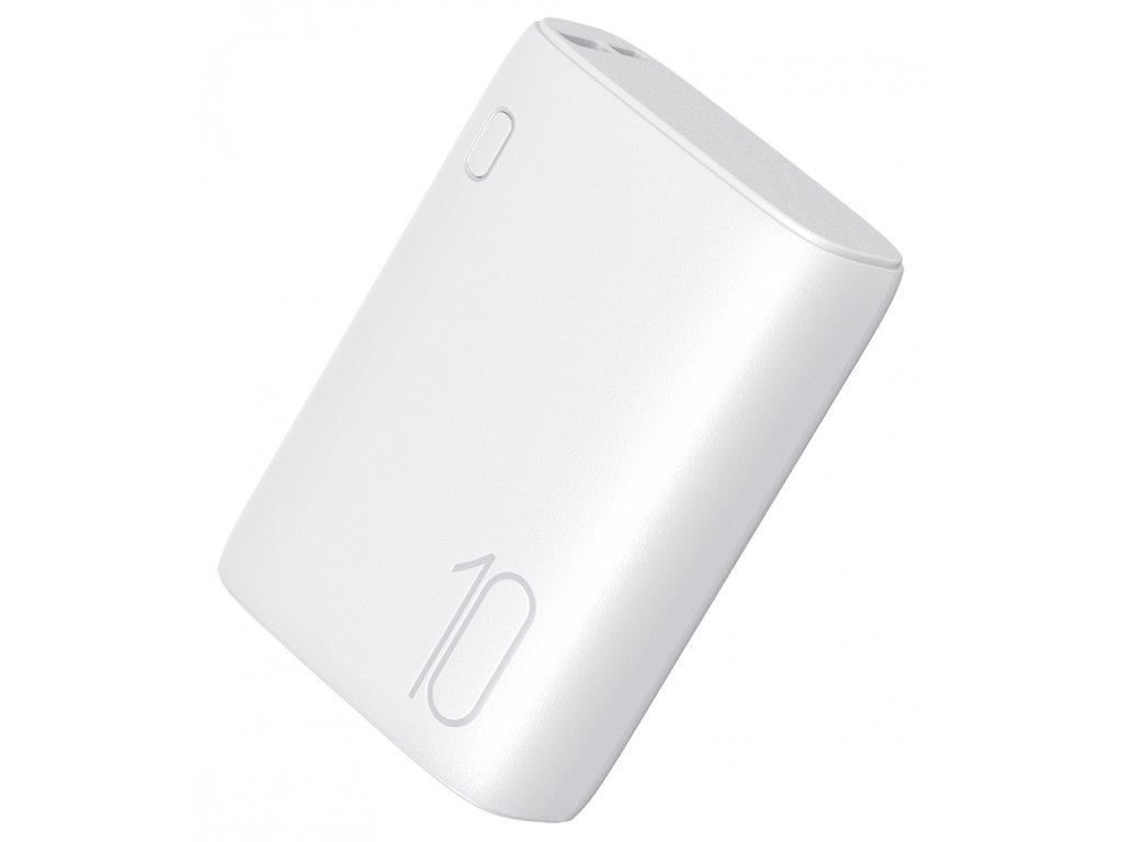 Powerbank 10000 mAh (USB-C PD20W+USB-A QC18W)+ kabel Type-C (Biały)