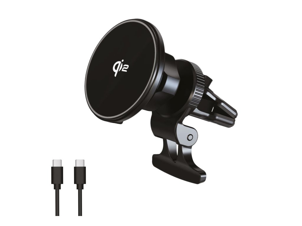 Držák do auta WG 40 + autonabíječka 15W s podporou MagSafe + kabel Type-C - černá