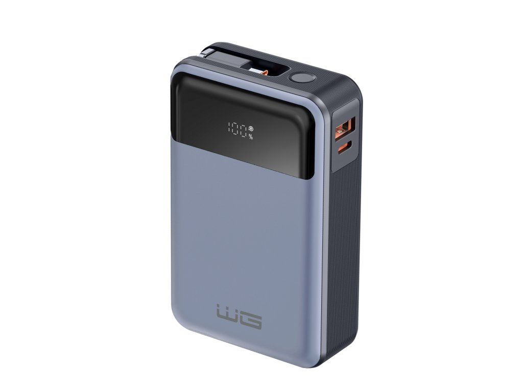 Powerbanka 20000 mAh 2xUSB/65W + kabel Type-C - černá