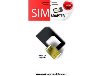 Adapter Nano SIM na regulérní velikost