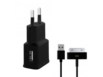 USB Charger 2,1A + 30 PIN Cable (iPhone 3G/4)