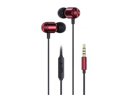 Headphones WG HF Stereo 3.5mm Jack - red