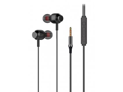 HF stereo słuchawki Magnetyczne 3,5 jack /black