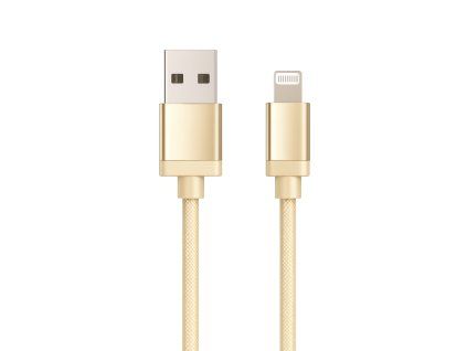Data Cable USB-A to Lightning MFi 1m 2.4A - gold