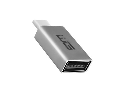 Adaptér USB-A x USB-C - stříbrný
