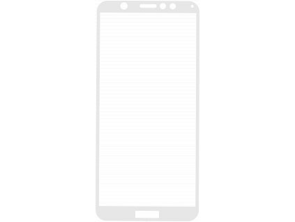 Tvrzené sklo 3D Huawei Y6 (2018)/Y6 Prime (2018)/Honor 7A - bílé