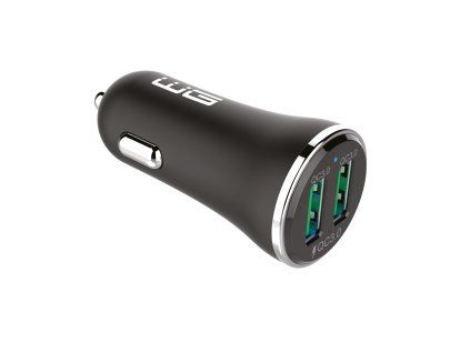 FAST 2x USB 36W Car Charger - black