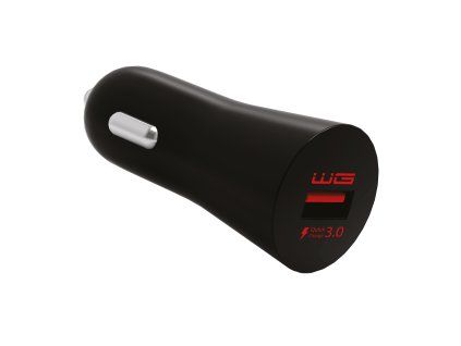 Car Charger 1x USB 18W - black