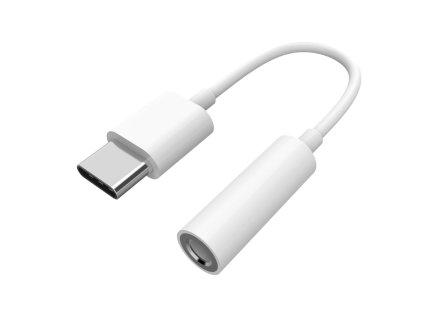 Adapter USB-C x Jack 3,5mm - biały