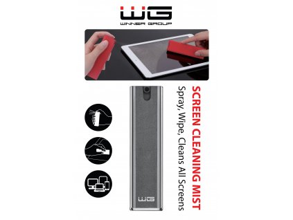 Čistič obrazovky 2v1 - černý