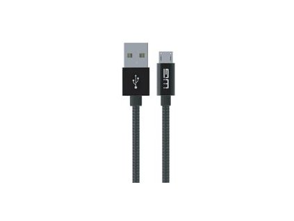 Datový kabel USB-A x Micro USB 0,2m 2.1A - černý