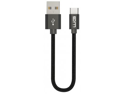 Datový kabel USB-A x USB-C 0,2m 60W - černý