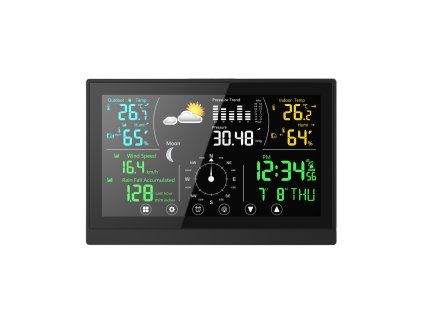 Weather Station WG with Touchscreen Display and Accessories - black