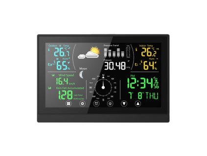 Meteostacja WG z ekranem dotykowym i akcesoriami - czarna