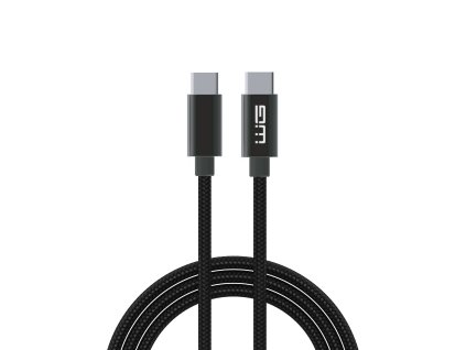 Kabel do transmisji danych USB-C x USB-C 0,2m 60W - czarny