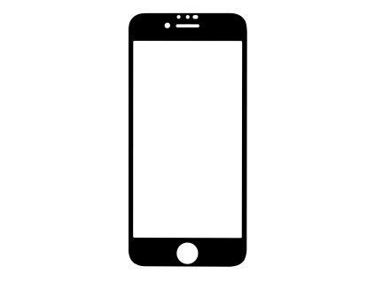 Szkło hartowane 4D iPhone 6/6s/7/8/SE (2020)/SE (2022) - czarne