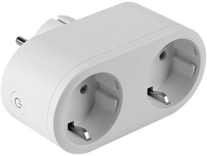 Wi-Fi Smart Plug WG 2-in-1, 2 Sockets - white