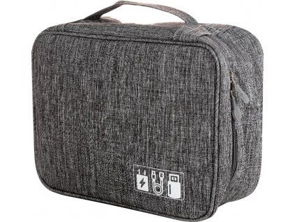 Electronics Travel Case 1 - 24x17x9cm - grey