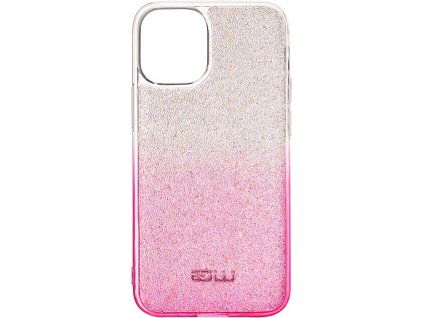 Pouzdro Rainbow iPhone 12/iPhone 12 Pro (Pink-Silver)
