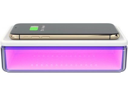 UV Sterilizer WG for Phones with Qi 15W Charging - white