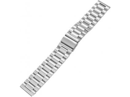 Kovový řemínek Universal 01/22mm - stříbrný