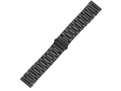 Nahradní řemínek kovový Universal 01/22mm (Czarny)