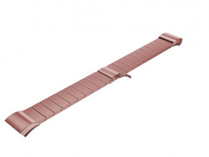 Kovový řemínek rovný na Samsung Fit2 - růžový