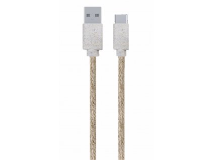 Datový kabel ECO USB-A x USB-C 2m 60W - béžový