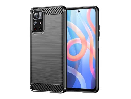 Pouzdro Carbon Poco M4 Pro 5G/Xiaomi Redmi Note 11S 5G - černé