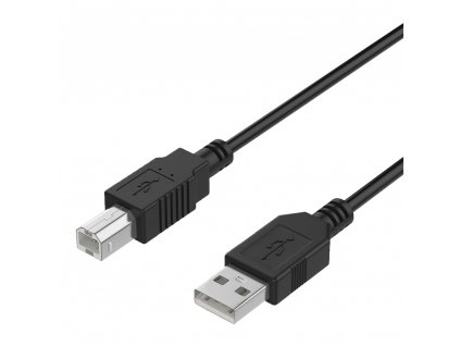 Kabel USB-A(male) to USB-B(male) - 1,5m (Czarny)