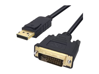 Propojovací kabel DisplayPort x DVI-I Dual Link 1,8m - černý