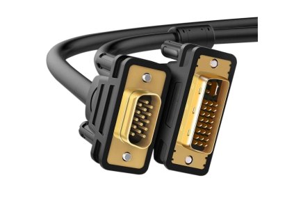Propojovací kabel VGA x DVI-I Dual link 1,5m - černý