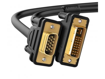 Video kabel propojovací/VGA (male D-Sub DE-15) to DVI-I Dual link(male) - 1,5m (Černý)