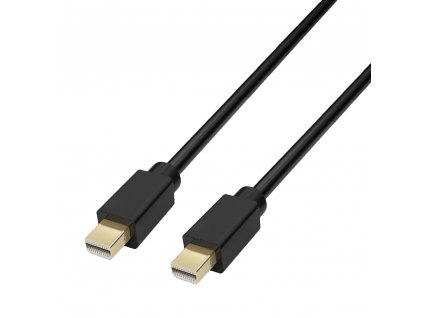 Video kabel propojovací-Display Port Mini(male) to Display Port Mini(male) - 1,8m (Černý)