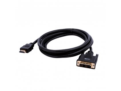 Kabel HDMI (male HDMI 1.4) na DVI-D Single Link (male)/ekranowany/z DVI (wyjście)