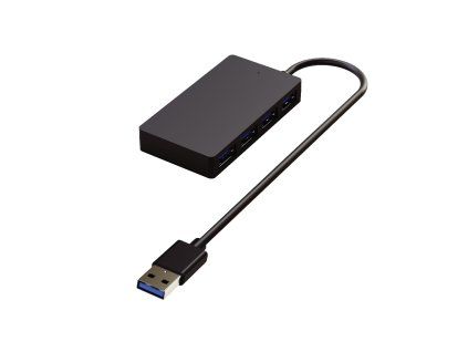 Hub USB-A to 4x USB 3.0 - black