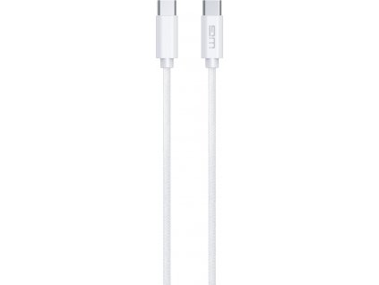 Kabel do transmisji danych USB-C x USB-C 2m 3A - biały