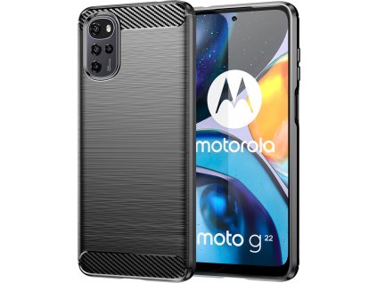 Pouzdro Carbon Motorola Moto E32s 4G/G22 4G - černé